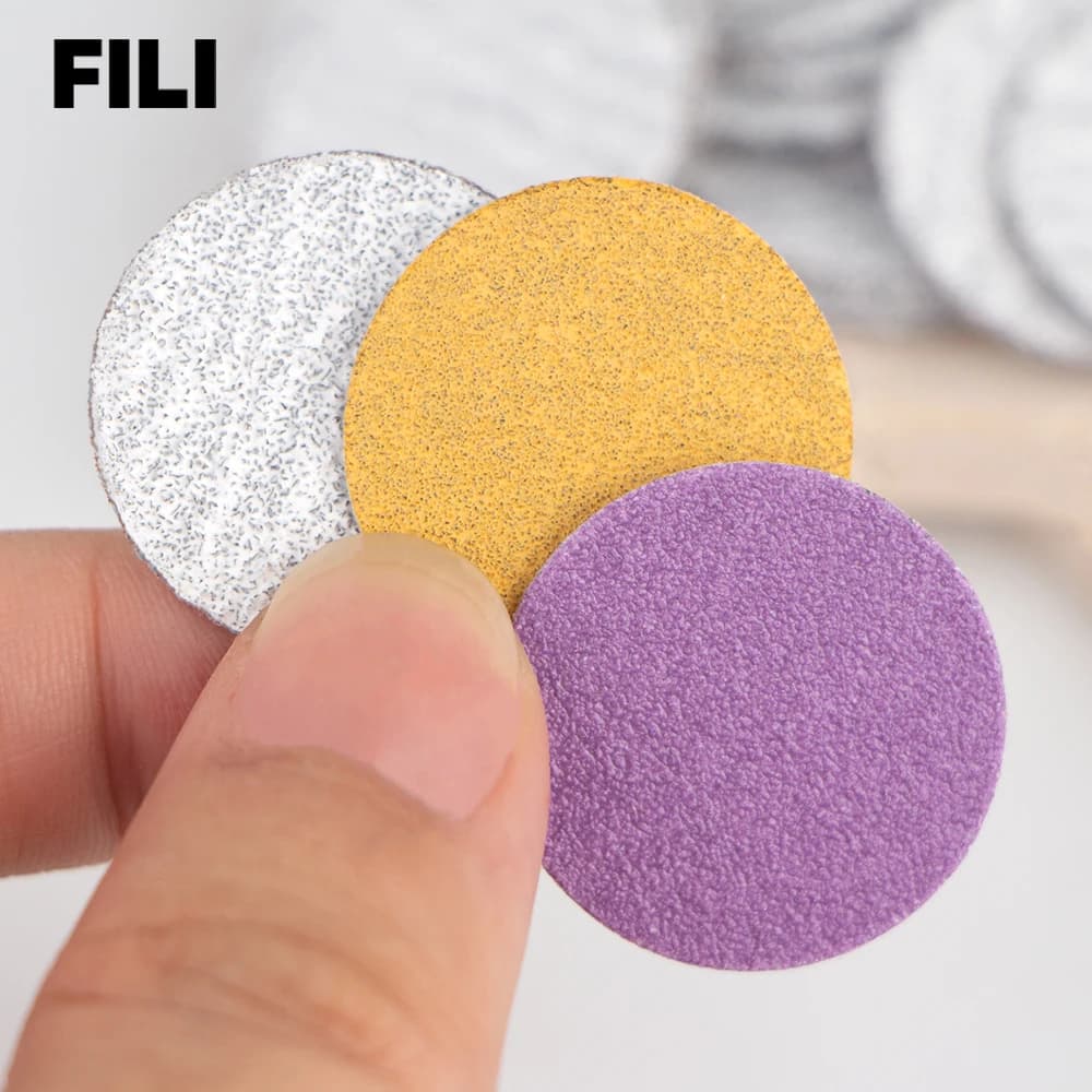 replaceable 25 mm pedicure sandpaper disc — image 3