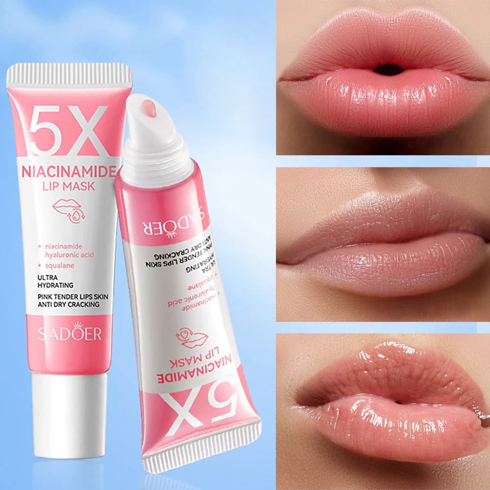 Niacinamide plumping lip mask tube — image 1