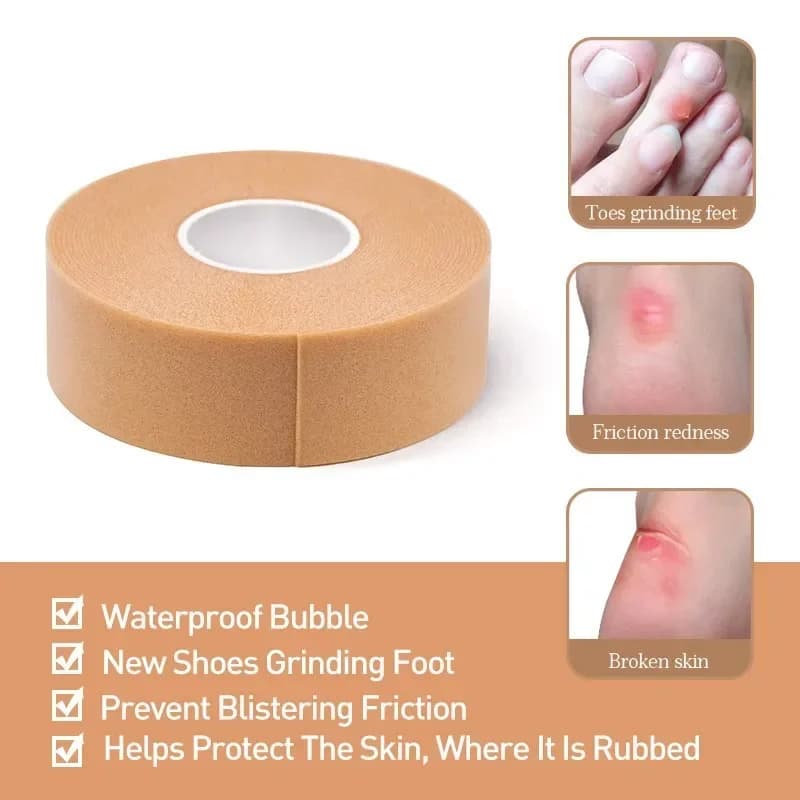 Invisible anti‑abrasion foam tape for heels — image 5