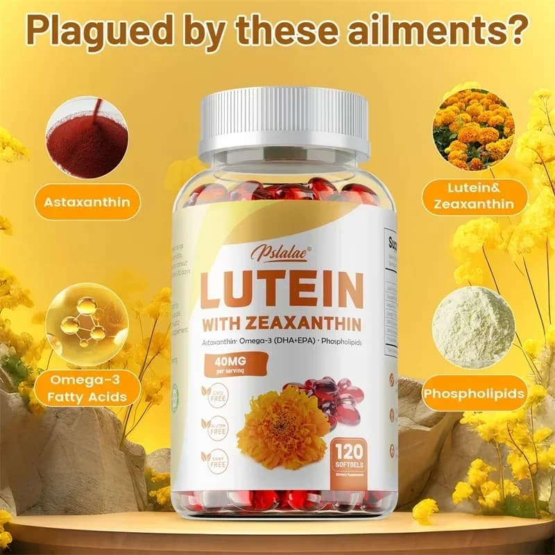bottle of lutein and zeaxanthin capsules — image 3