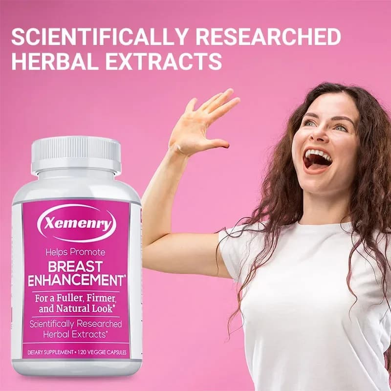 bottle of natural chest supplement — image 6