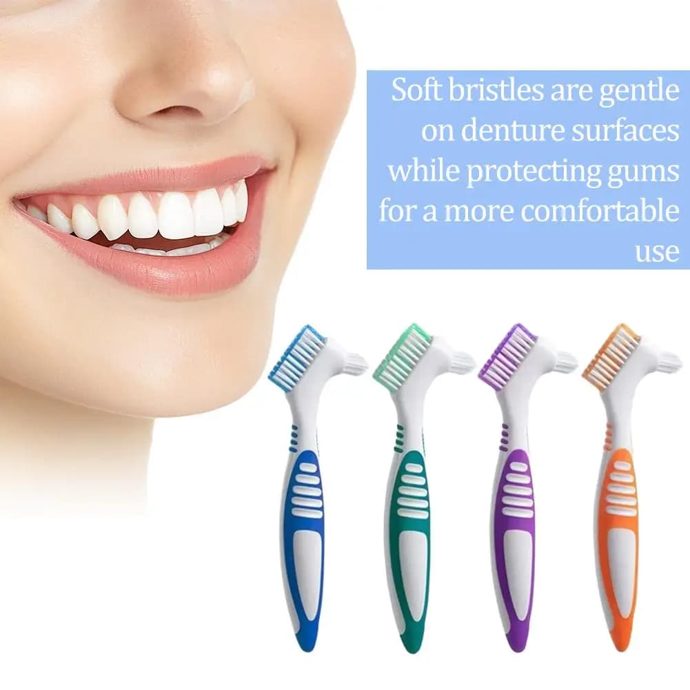 double-sided denture cleaning brush — image 3