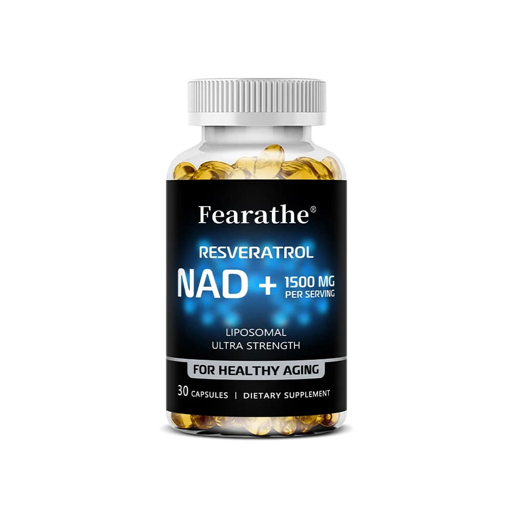 bottle of NAD+ resveratrol capsules — image 8