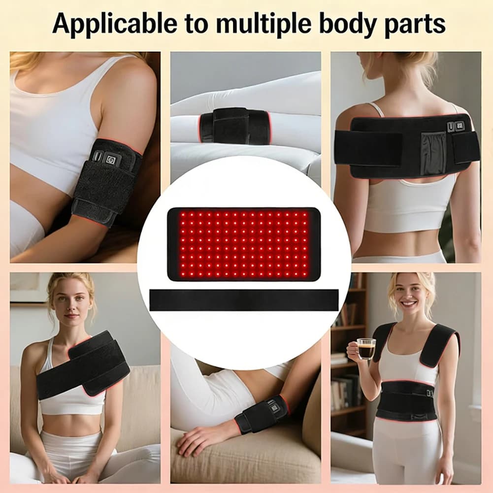 Red light therapy waist belt with dual wavelength LEDs — image 6