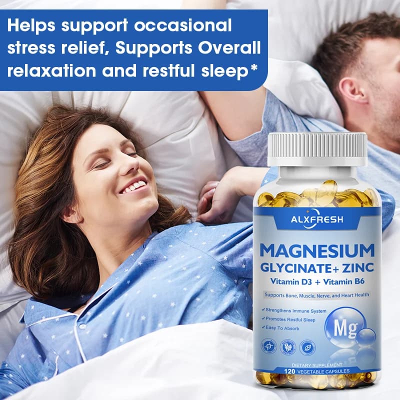 Magnesium glycinate capsules with zinc and vitamin D3 — image 4