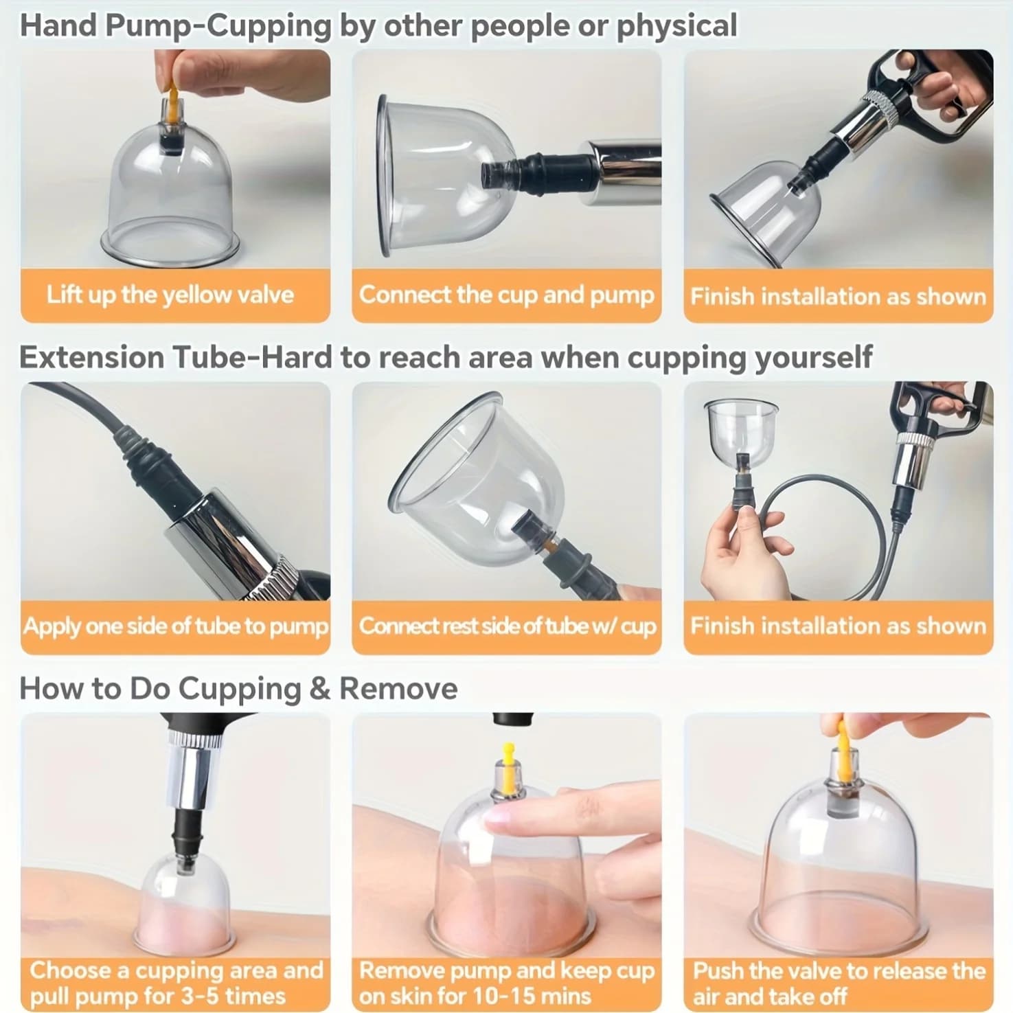 24-piece cupping set with hand pump and assorted vacuum cups — image 5