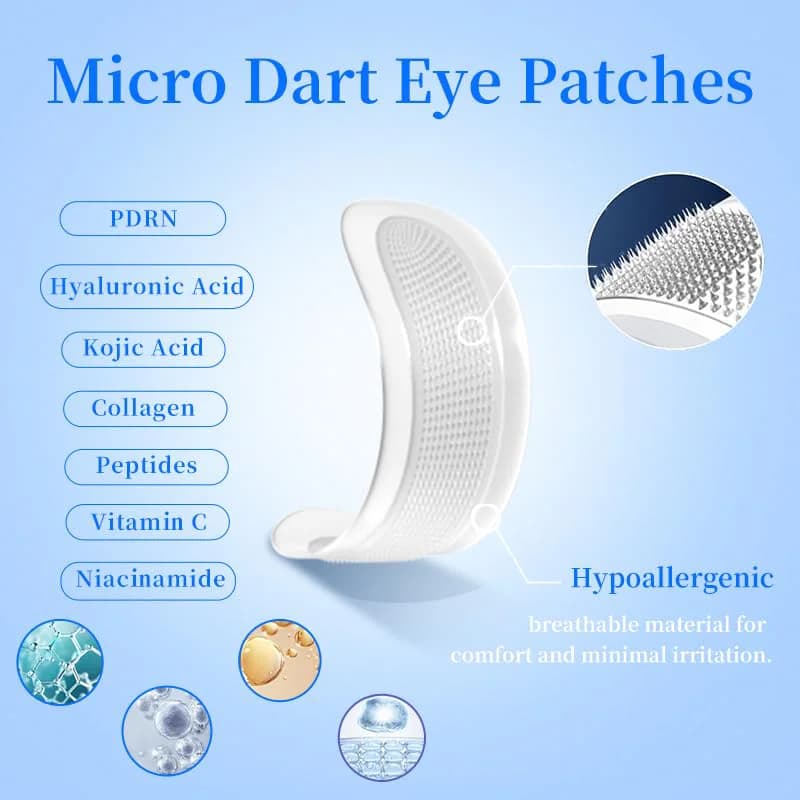 microneedle hyaluronic acid patches for eyes and face — image 3