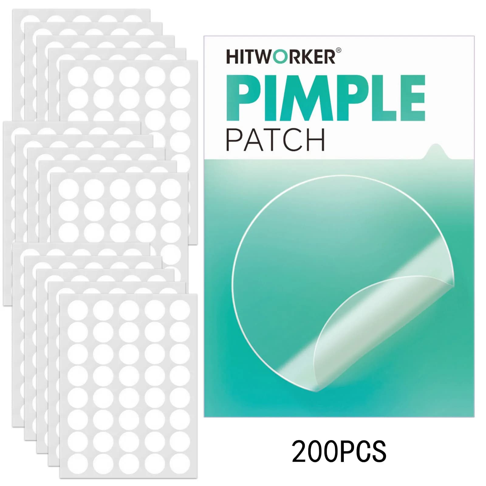 transparent waterproof hydrocolloid acne patch — image 7