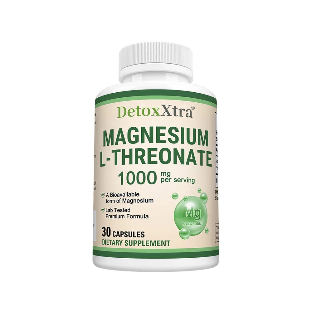 bottle of magnesium l-threonate capsules — image 7