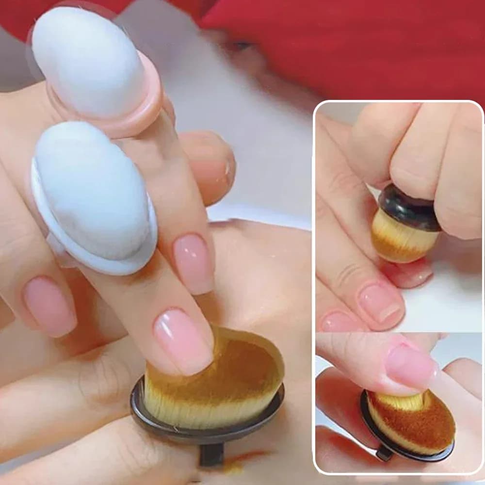 soft nail dust brush for gel polish removal — image 3