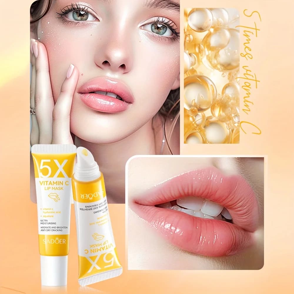 pink vitamin c lip mask tube — image 6