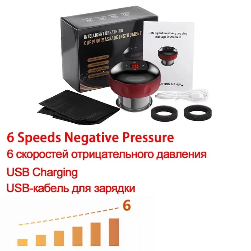Heated electric cupping massager with suction control — image 7