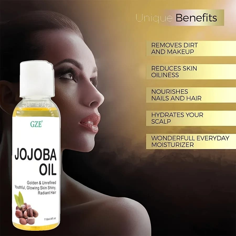 bottle of organic jojoba oil — image 3