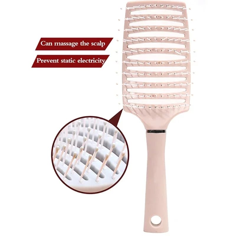 fluffy air cushion hairbrush with massage bristles — image 5