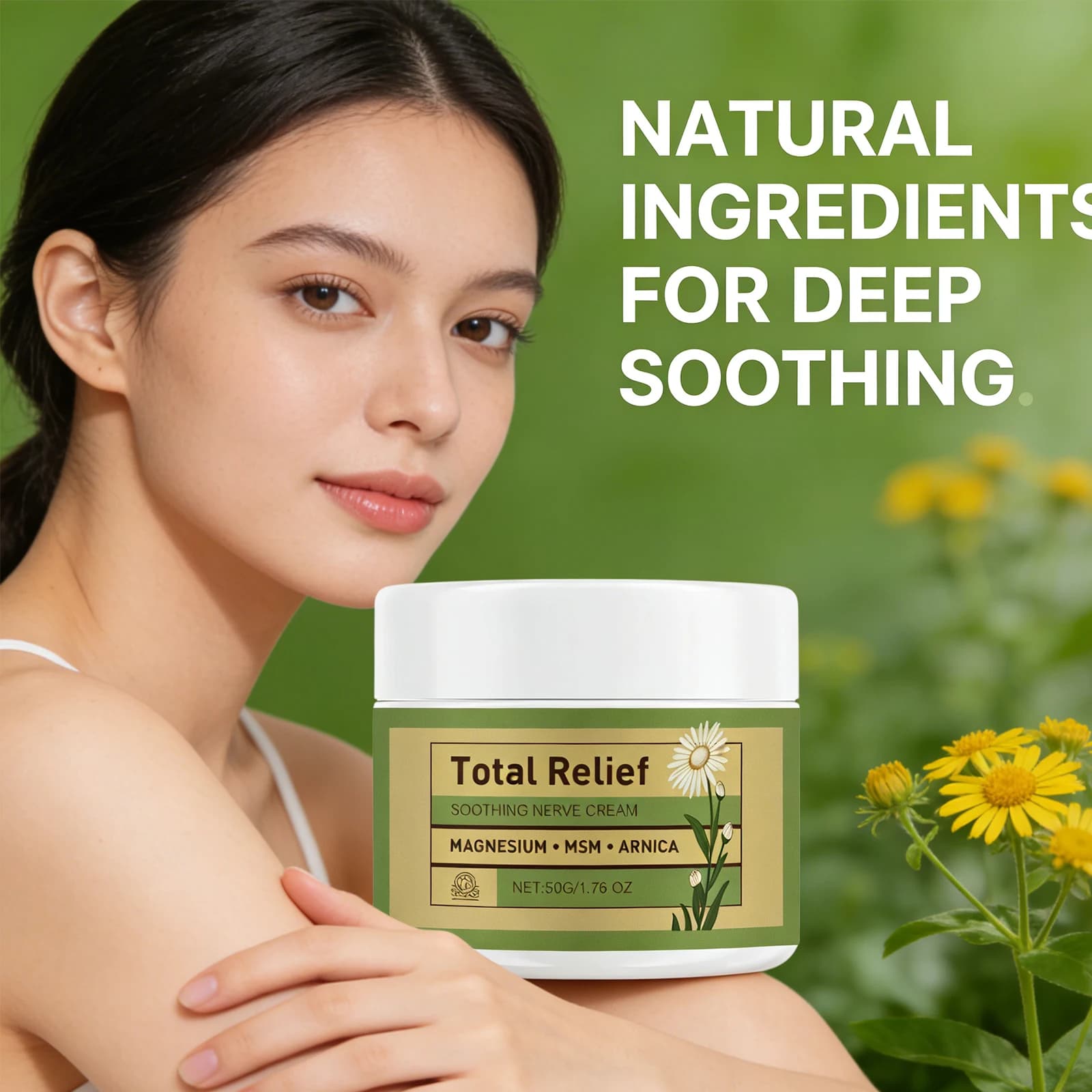 magnesium soothing cream jar — image 4
