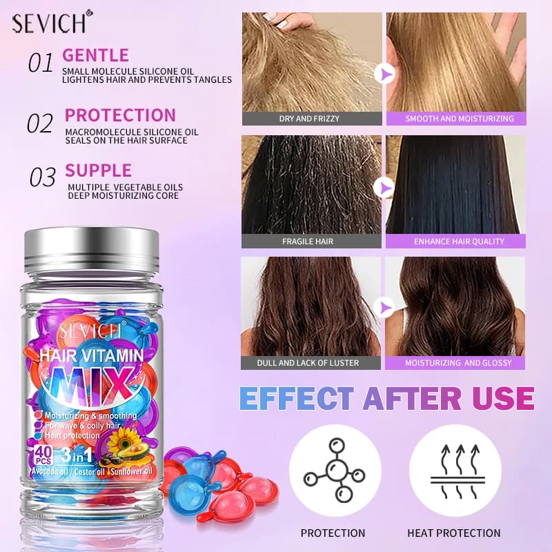 hair vitamin capsules in a bottle — image 5