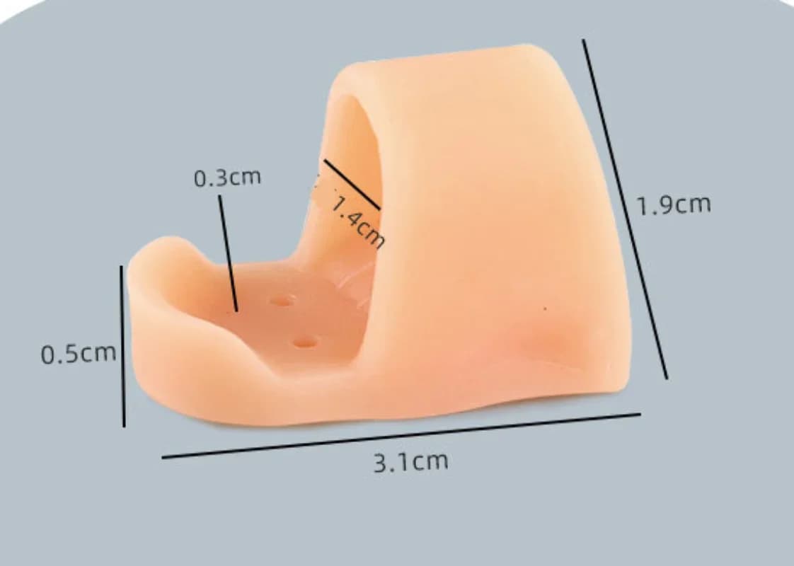 silicone toe straightener and bunion protector pair — image 6