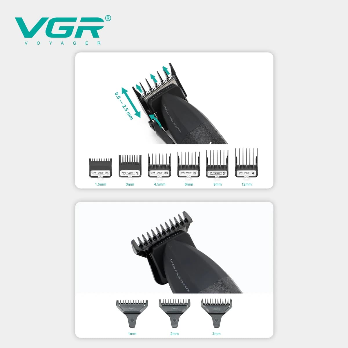 cordless hair trimmer with metal blades — image 5