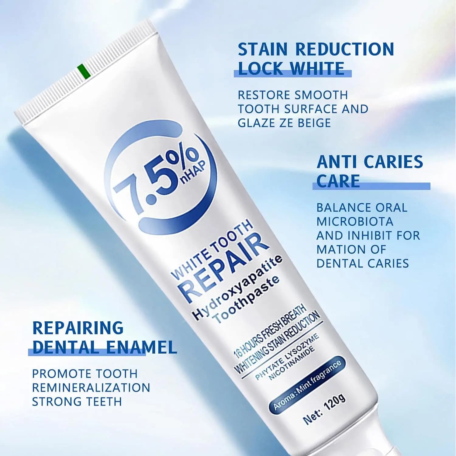 hydroxyapatite toothpaste tube — image 3