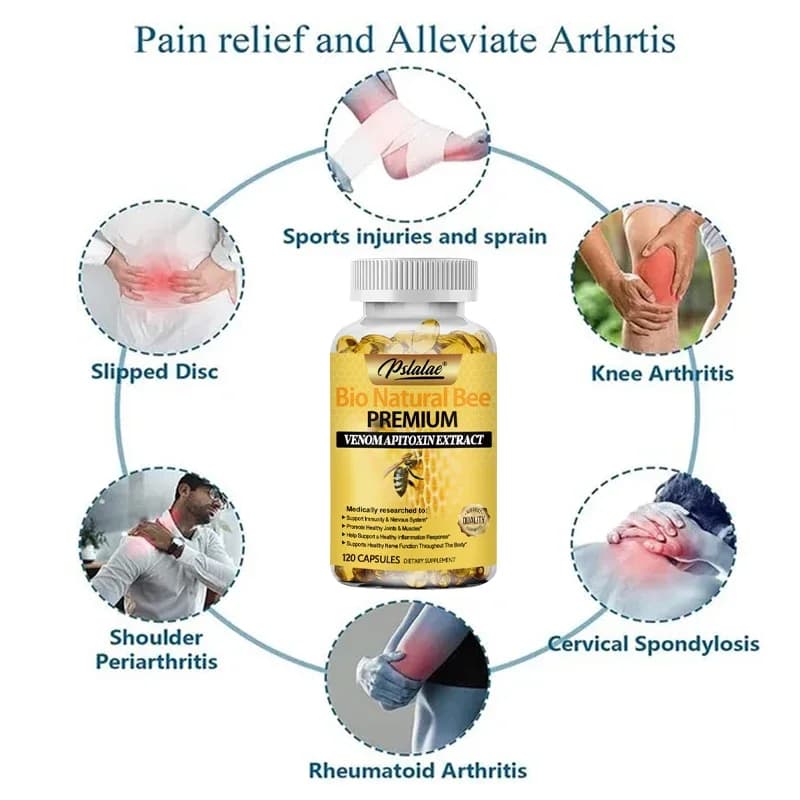 bottles of natural bee joint support capsules — image 3