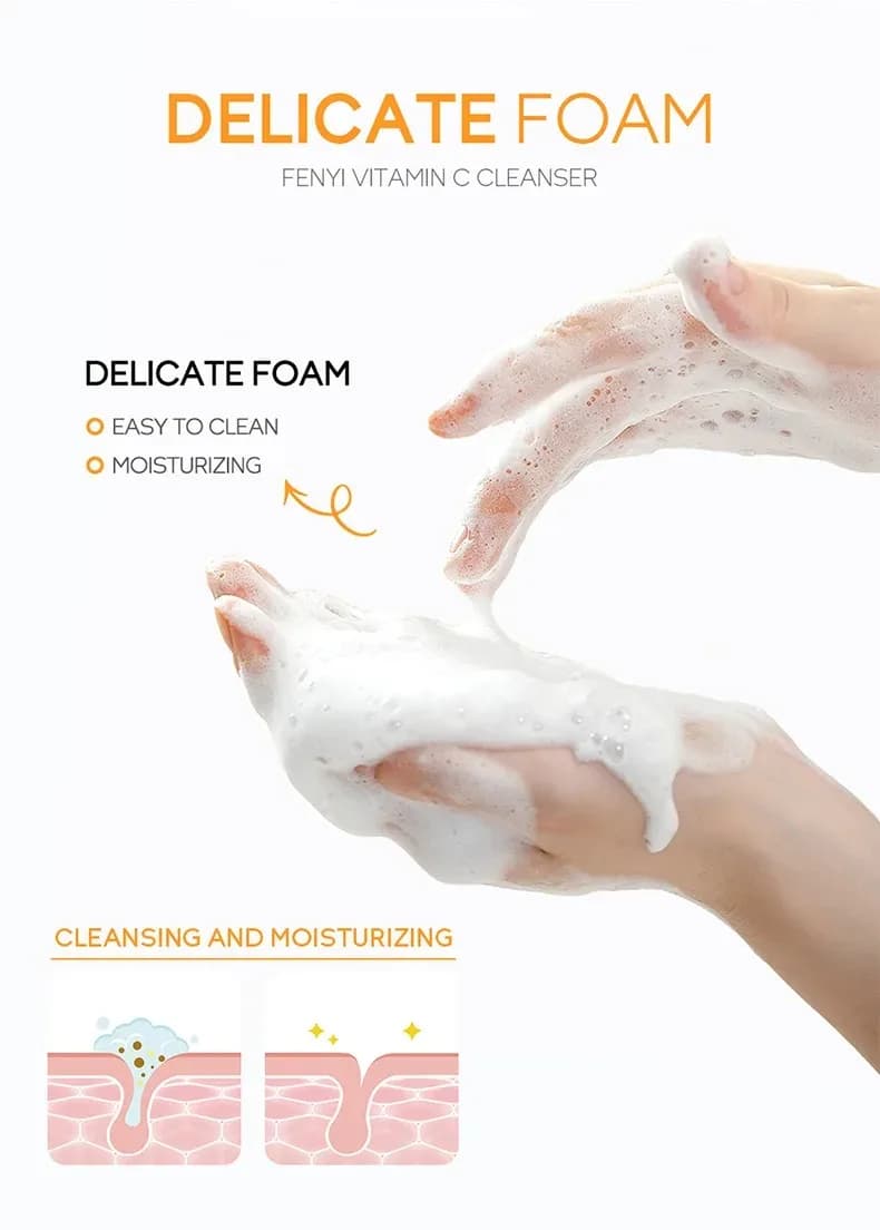 Vitamin C facial cleanser foam — image 5