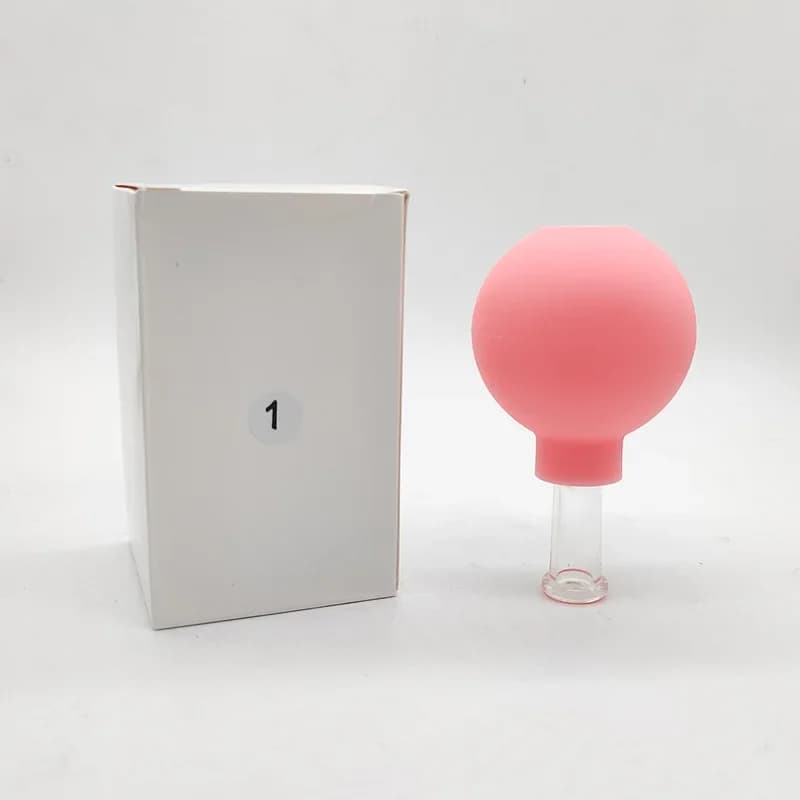 glass vacuum cupping jar for facial and body massage — image 8