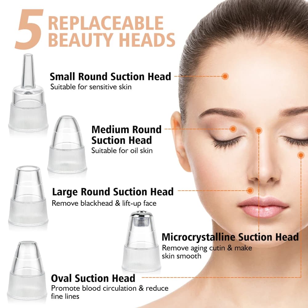 USB rechargeable facial pore vacuum cleaner — image 3