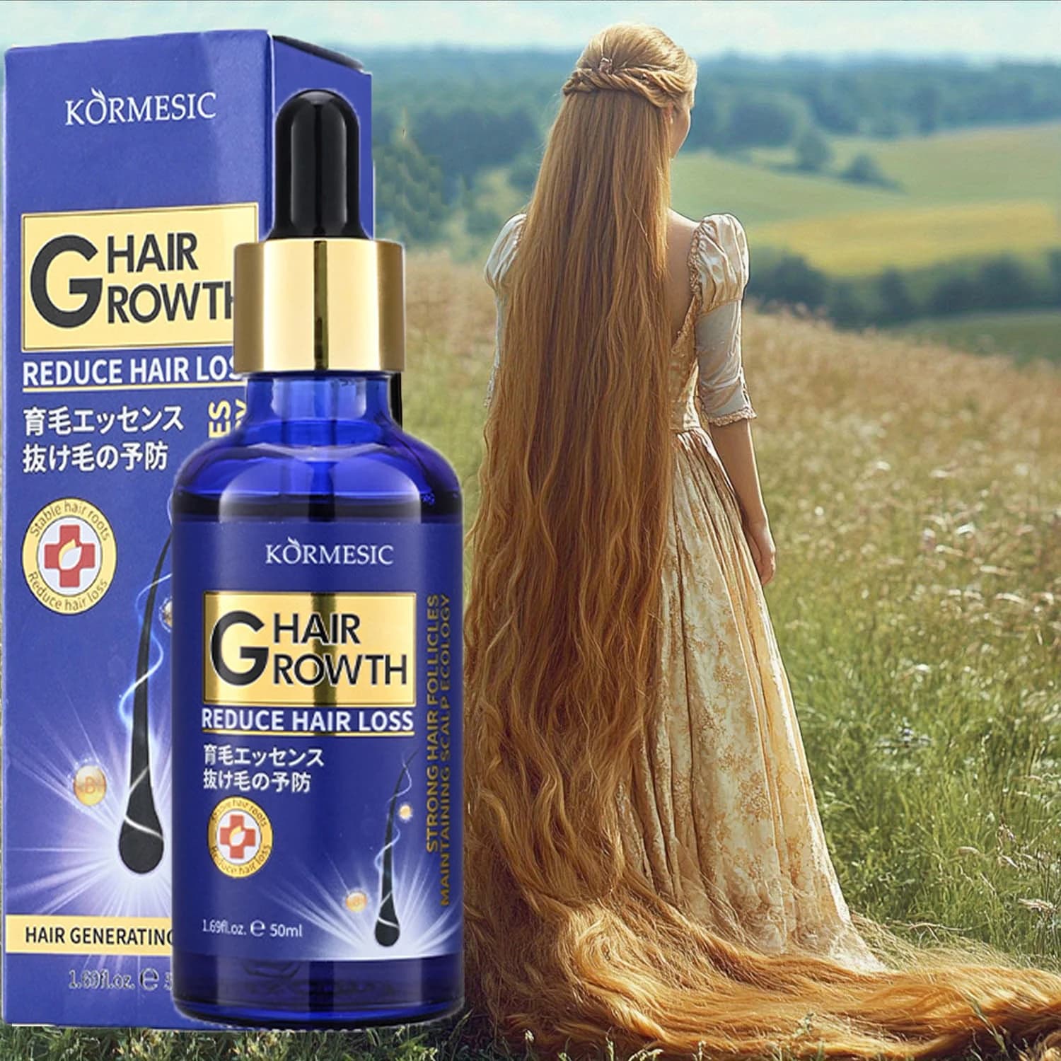 hair growth serum bottle — image 3