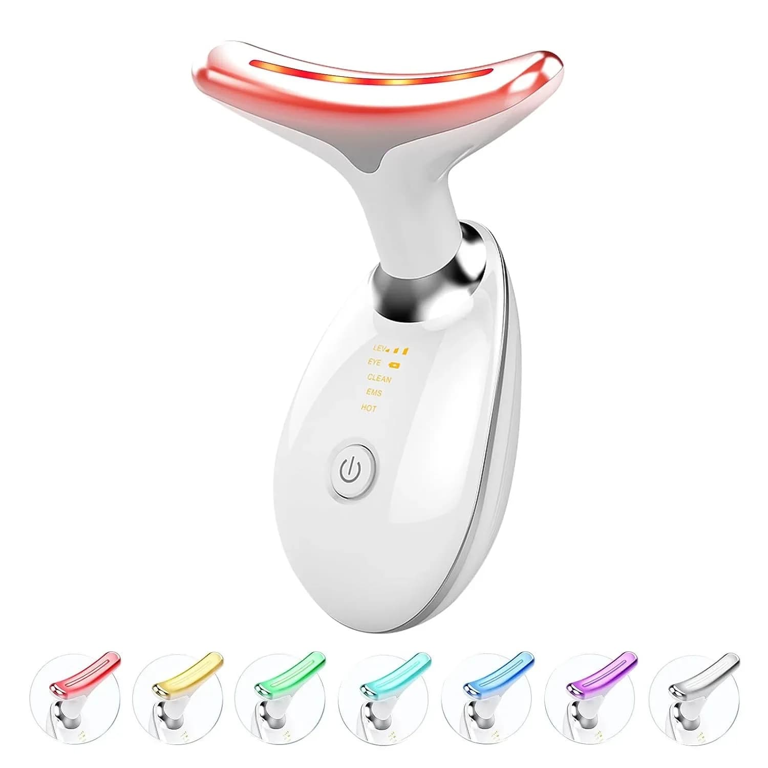 7‑Color EMS Neck & Face Lifter with LED Photon Therapy