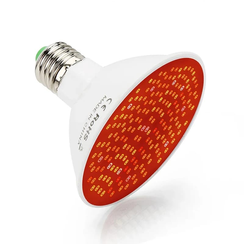 Red and near-infrared LED therapy device with clip — image 3