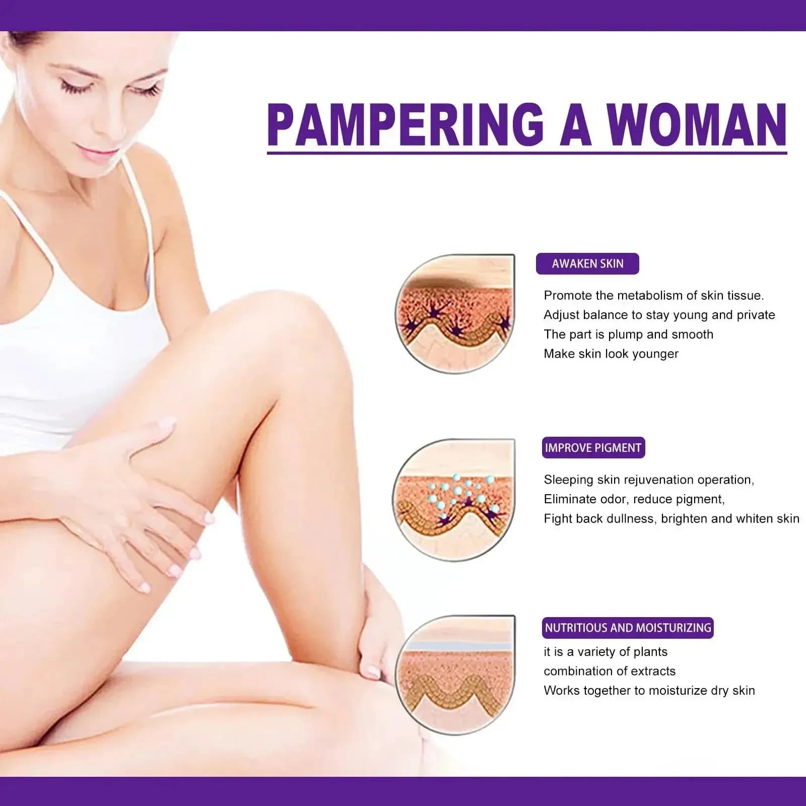 pink intimate whitening cream tube — image 5
