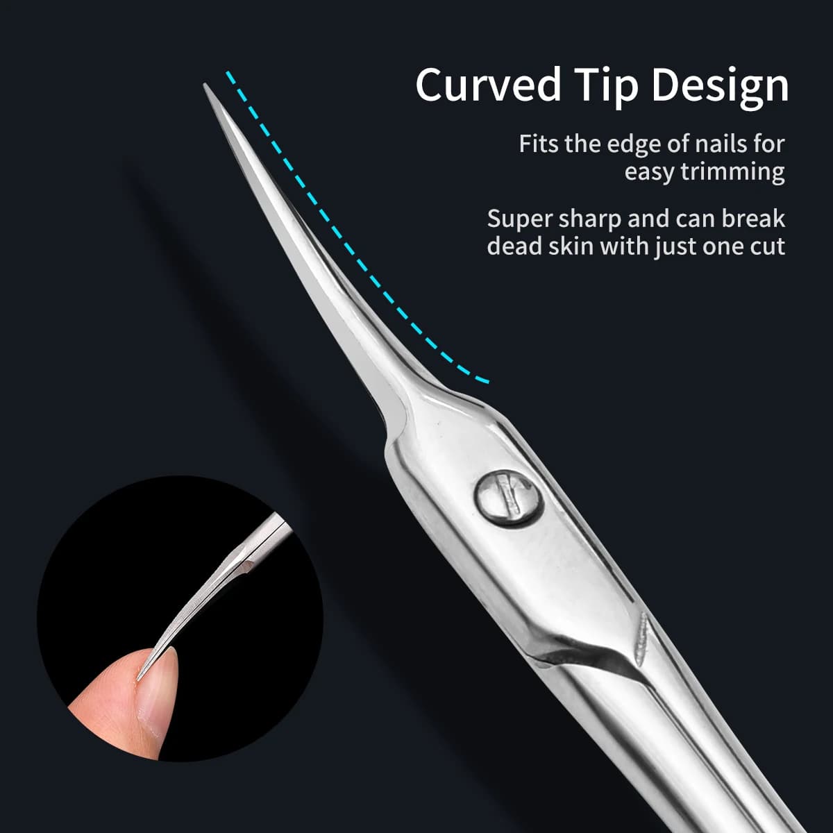 Russian dead skin scissors for manicure — image 2