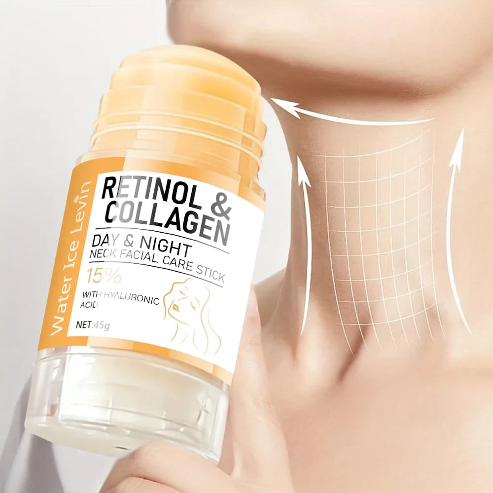 Retinol and collagen neck cream stick in a white tube — image 2
