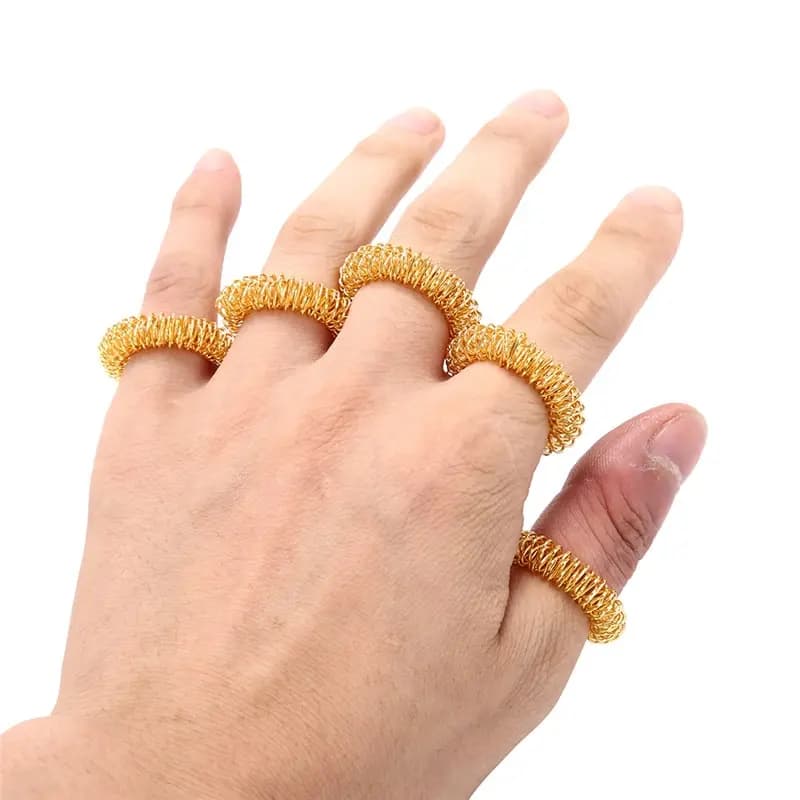 Acupressure finger massage ring — image 5