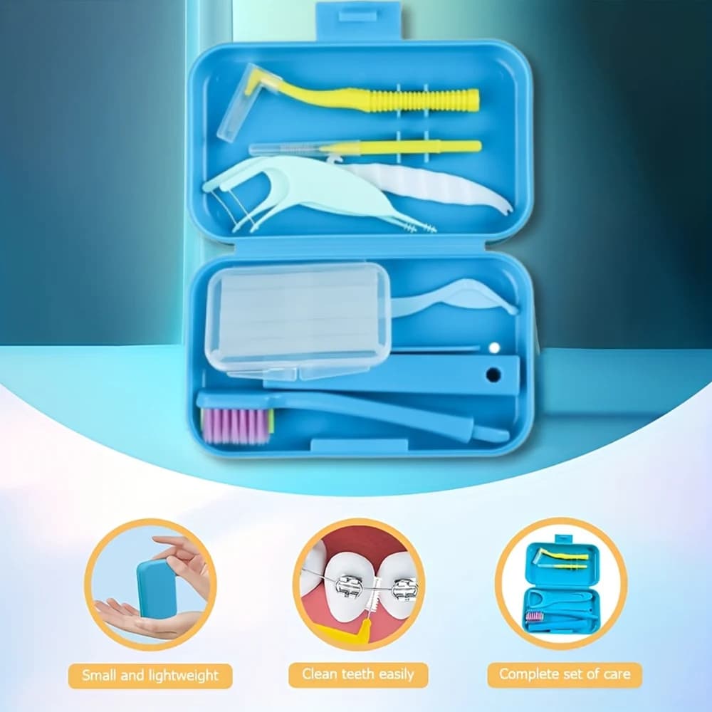 foldable orthodontic dental cleaning travel kit — image 3