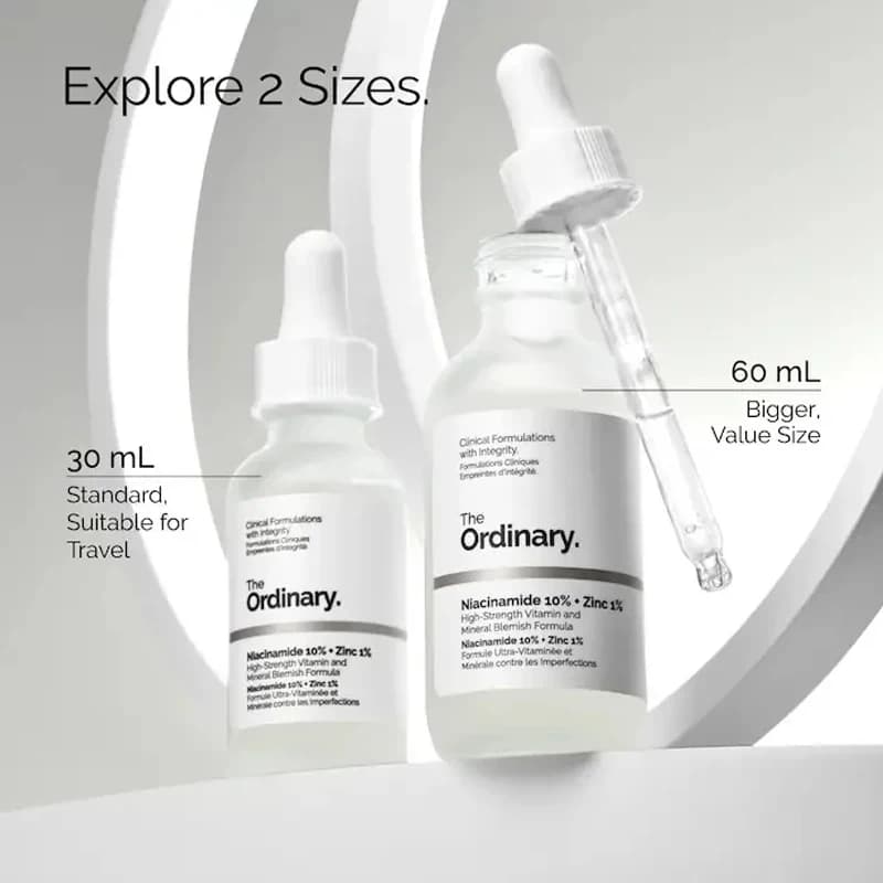 30 ml bottle of niacinamide 10% plus zinc 1% serum — image 2
