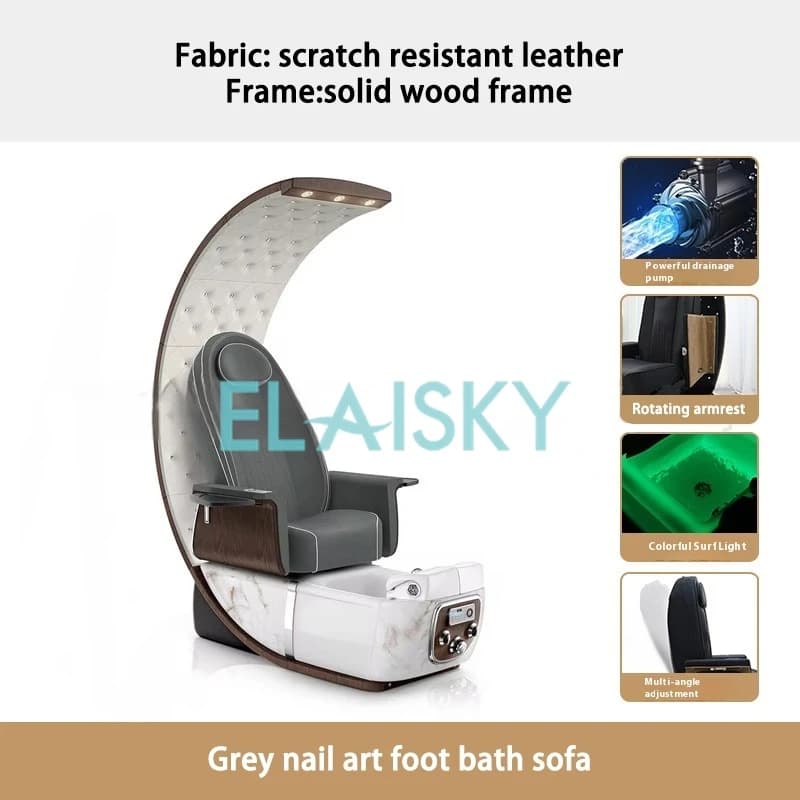 Curved electric foot massage sofa — image 8