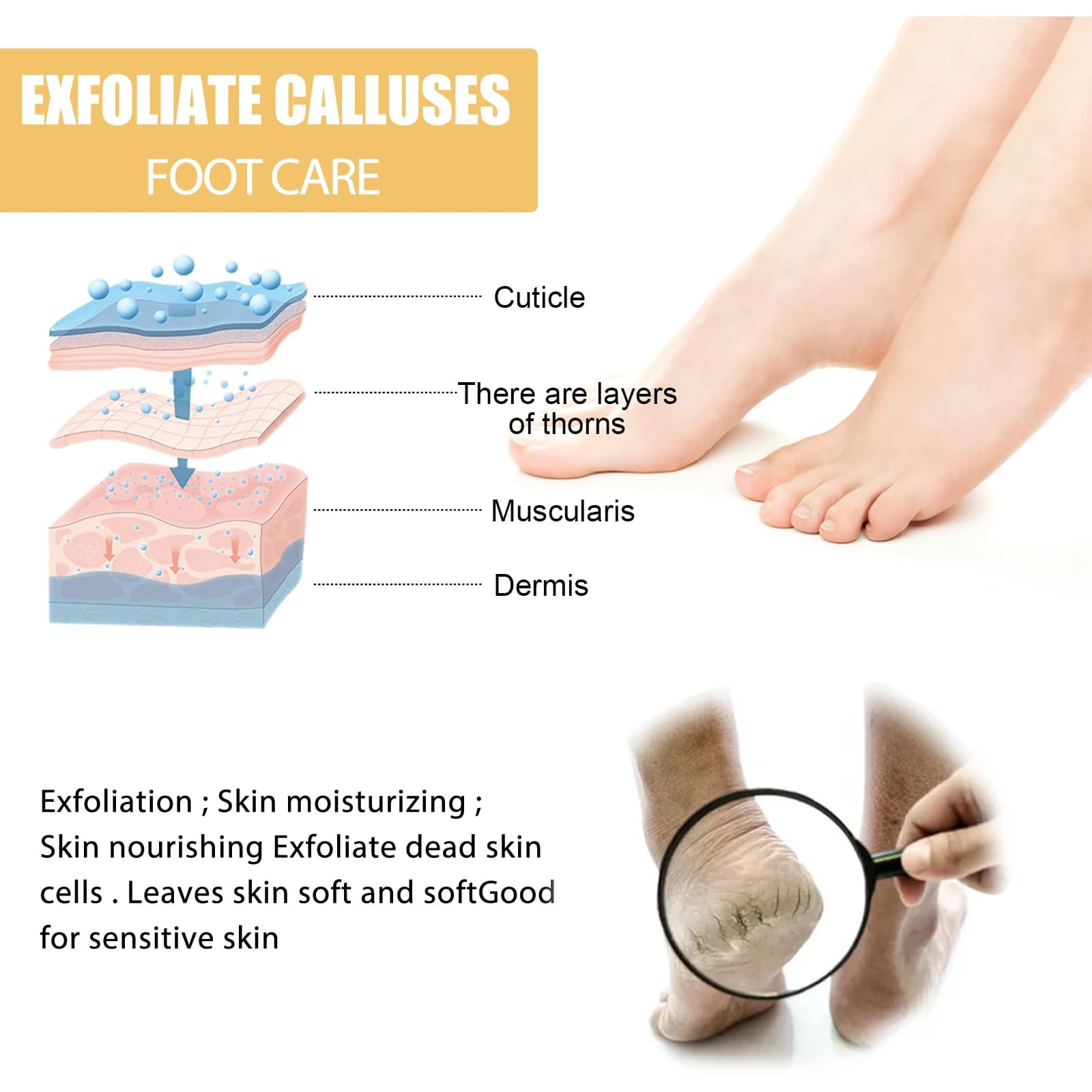 foot exfoliating spray bottle — image 3