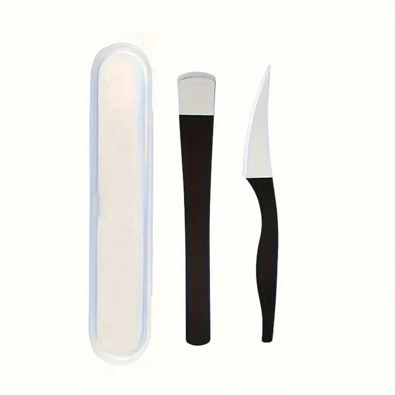 Stainless steel foot care set with knife, scraper, clippers and skin remover — image 8