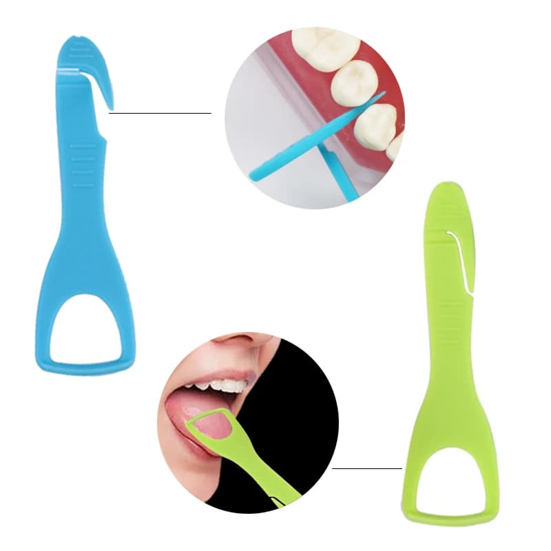 portable dental cleaning kit with toothbrush, interdental brush and tongue scraper — image 3
