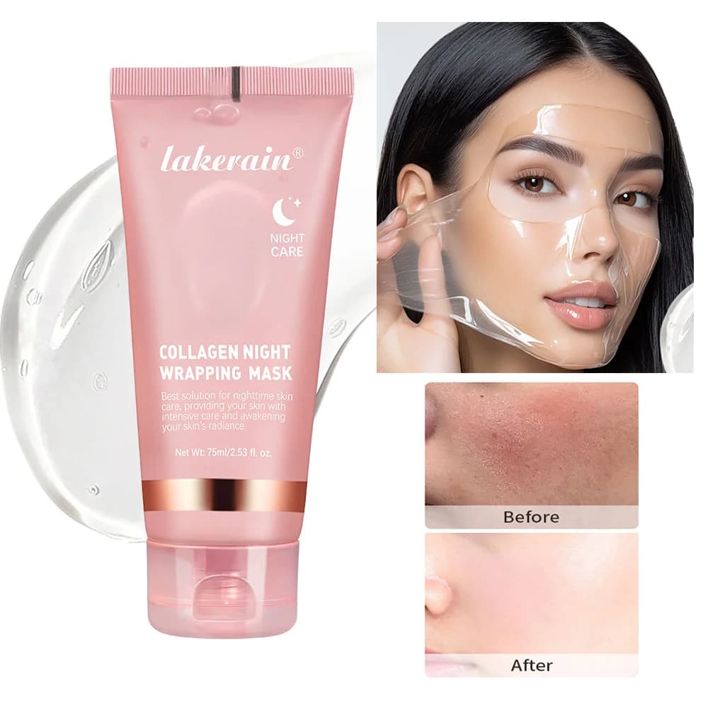 collagen facial mask with brush — image 3