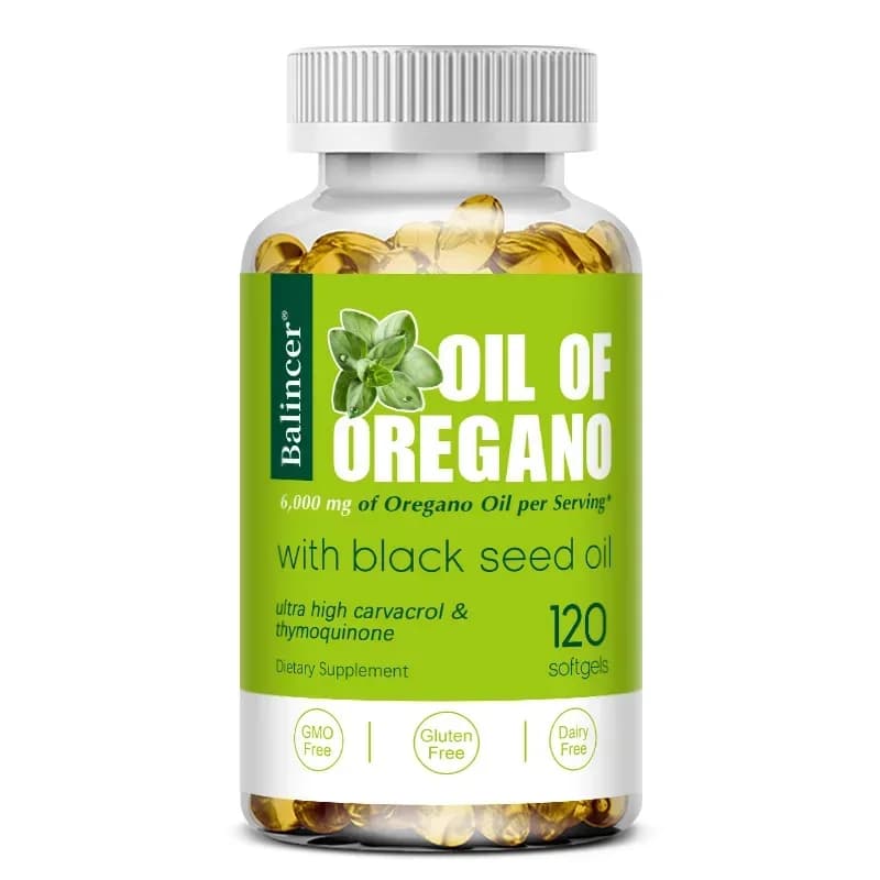 bottle of oregano oil capsules — image 7