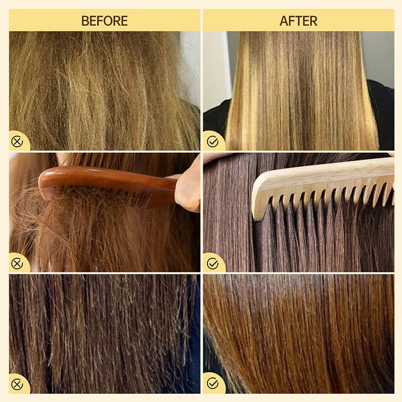keratin smoothing hair mask tube — image 6