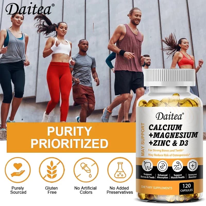 Calcium magnesium zinc capsules with vitamin D3 — image 4