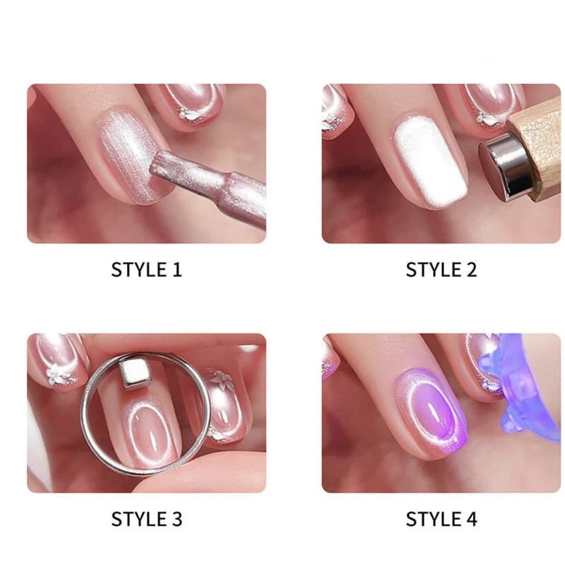 circular cat eye magnetic nail gel tube — image 3