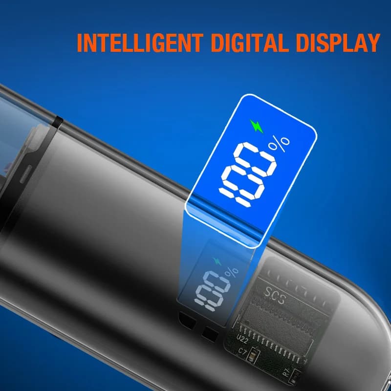 compact LED nasal hair trimmer with USB‑C charger — image 4