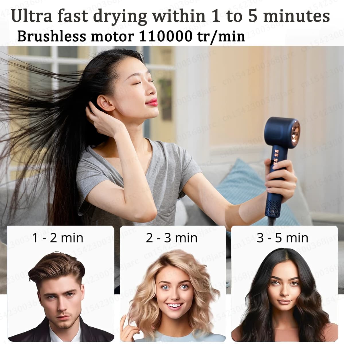 leafless hair dryer with negative ion technology — image 5