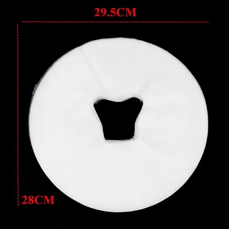 Disposable massage table sheet set with headrest cushion — image 5