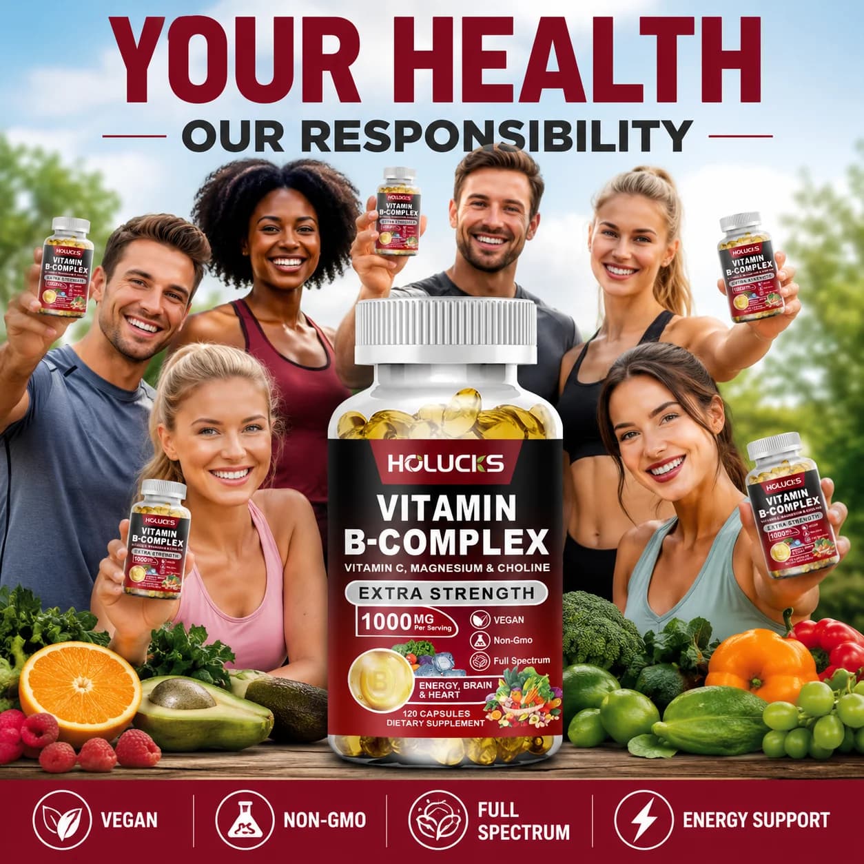 bottle of vitamin b complex supplement — image 6