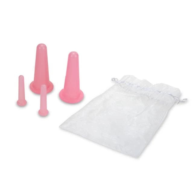 silicone facial cupping set with four cups — image 8